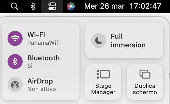 Duplicazione schermo Mac